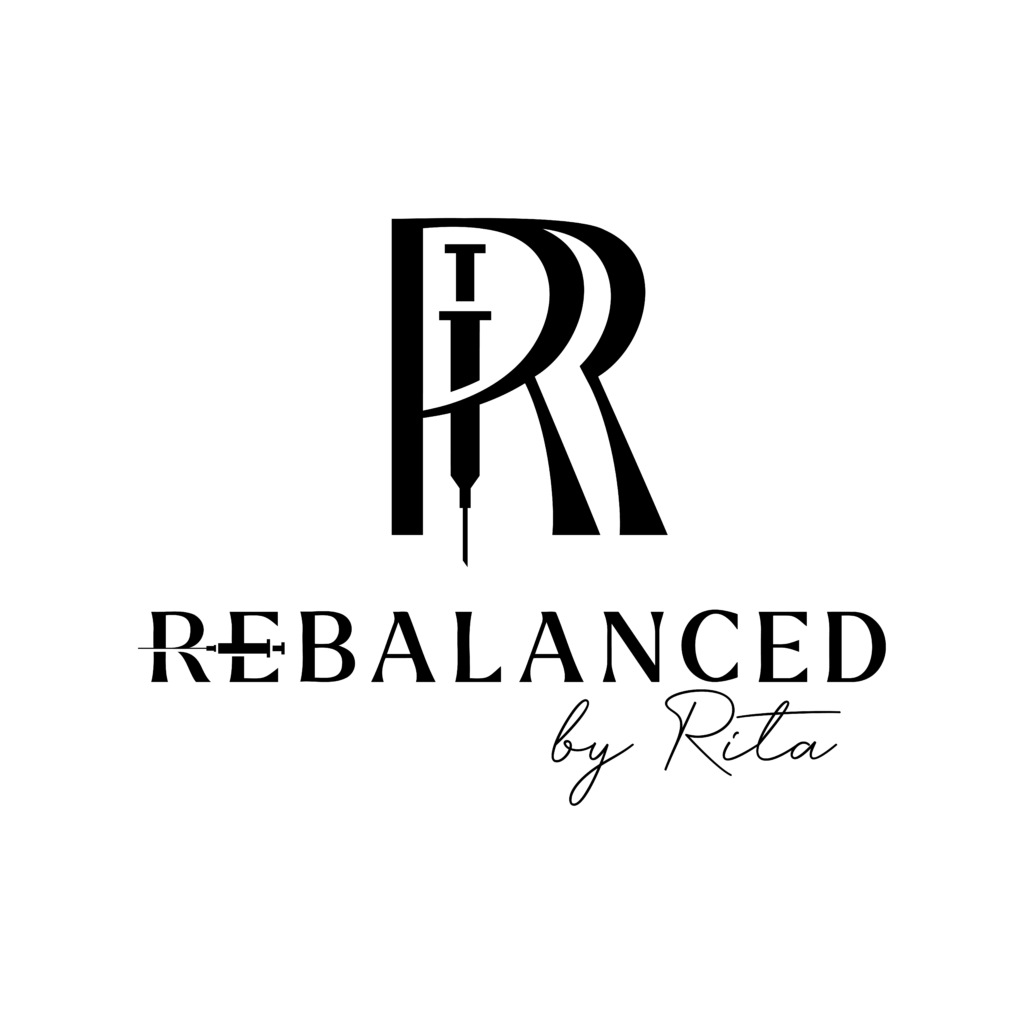 The logo of Rebalanced by Rita